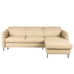 Ecksofa Pechous Echtleder Maer: Beige - Longchair davorstehend rechts