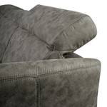 Ecksofa Pechous Microfaser Torne: Grau - Longchair davorstehend links