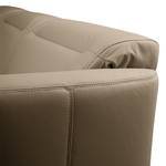 Ecksofa Pechous Echtleder Maer: Taupe - Longchair davorstehend links