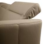 Ecksofa Pechous Echtleder Maer: Taupe - Longchair davorstehend links