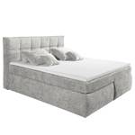 Boxspring Lizzo Chenille Leyla: Zilverkleurig - 200 x 220cm