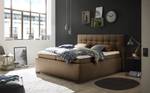 Boxspring Cornola Platweefsel Norana: Bruin - 180 x 200cm