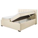 Lit boxspring Cornola Tissu Norana: Sablé - 160 x 200cm