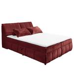 Lit boxspring Hodela Tissu chenille Aponi: Bordeaux - 160 x 200cm