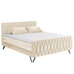 Boxspringbett Neuela Chenille Aponi: Creme