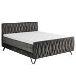 Lit boxspring Neuela Tissu chenille Aponi: Graphite