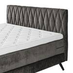 Lit boxspring Neuela Tissu chenille Aponi: Graphite