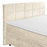 Boxspringbett Fasella Chenille Aponi: Creme - 180 x 200cm