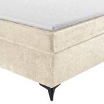 Boxspringbett Fasella Chenille Aponi: Creme - 180 x 200cm