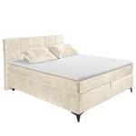 Boxspringbett Fasella Chenille Aponi: Creme - 160 x 200cm