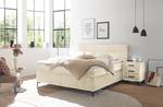 Boxspringbett Fasella Chenille Aponi: Creme - 160 x 200cm