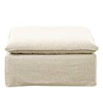 Polsterhocker BUCKSTON Flachgewebe Nadira: Creme