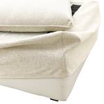 Wechselbezug Buckston Polsterhocker Flachgewebe Nadira: Creme