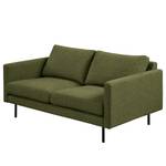 2-Sitzer Sofa LANDOS Strukturstoff Foxy: Dunkelgrün