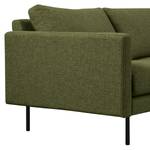 2-Sitzer Sofa LANDOS Strukturstoff Foxy: Dunkelgrün