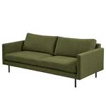 3-Sitzer Sofa LANDOS Strukturstoff Foxy: Dunkelgrün