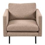 Fauteuil LANDOS Structuurstof Foxy: Lichtbruin