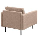 Fauteuil LANDOS Tissu structuré Foxy: Marron clair