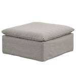 Housse interchangeable BUCKSTON pouf Tissu Nadira: Gris clair