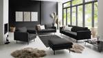 2-Sitzer Sofa LANDOS Strukturstoff Foxy: Schwarz