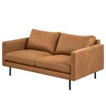 2-Sitzer Sofa LANDOS Microfaser Dafina: Cognac