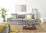 3-Sitzer Sofa Buckston Flachgewebe Nadira: Hellgrau