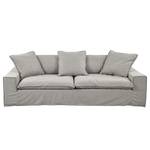 3-Sitzer Sofa Buckston Flachgewebe Nadira: Hellgrau