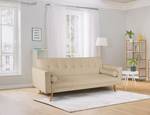 Schlafsofa Folldal Webstoff Radis: Creme