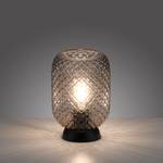 Tafellamp Reishi transparant glas / ijzer - 1 lichtbron - Zwart