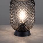 Lampe Reishi Verre transparent / Fer - 1 ampoule - Noir