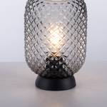Tafellamp Reishi transparant glas / ijzer - 1 lichtbron - Zwart