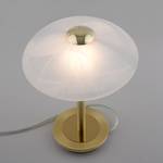 LED-Tischleuchte Enova Milchglas / Eisen - 1-flammig - Messing