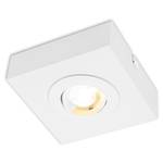 Plafonnier LED Morco 1 ampoule Aluminium - Blanc