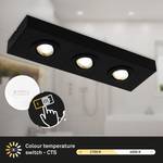 Lampada a LED 3 punti luce Morco Alluminio - Nero