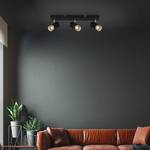 Lampada da soffitto a 3 punti luce Kolo Alluminio - Nero / Argento