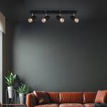 Lampada da soffitto a 4 punti luce Kolo Alluminio - Nero / Argento