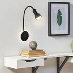 LED-wandlamp Veta aluminium - Zwart