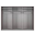 Zweefdeurkast Bramfeld 2 glas - Eikenhouten look/wit - 270 x 208 cm