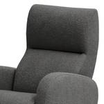 Fauteuil Vains Tissu Bouclé Basima: Gris - Sans repose-pieds