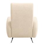 Fauteuil Vains Tissu Bouclé Basima: Beige - Sans repose-pieds