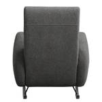 Schommelfauteuil Vains Bouclé Stof Basima: Grijs