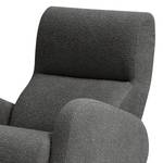 Schommelfauteuil Vains Bouclé Stof Basima: Grijs