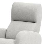 Fauteuil Vains Tissu Bouclé Basima: Gris clair - Sans repose-pieds