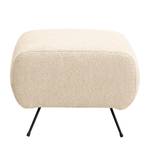 Repose-pieds capitonné Vains Tissu Bouclé Basima: Beige