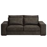 2,5-Sitzer Sofa Gurabo Microfaser Yaka: Schwarz-Braun