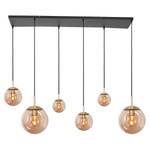 Hanglamp Bollique 6 lichtbronnen aluminium - Messing