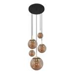 Hanglamp Bollique 5 lichtbronnen aluminium - Messing