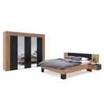 Schlafzimmer-Set Tunapai Artisan Eiche Dekor / Schwarz - 180 x 200 cm