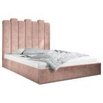 Letto imbottito Foaker Velluto Zoa: mauve - 140 x 200cm