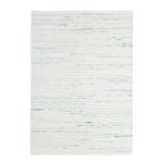 Tapis en laine Alpen 100 % laine vierge - Blanc / Bleu - 90 x 160 cm